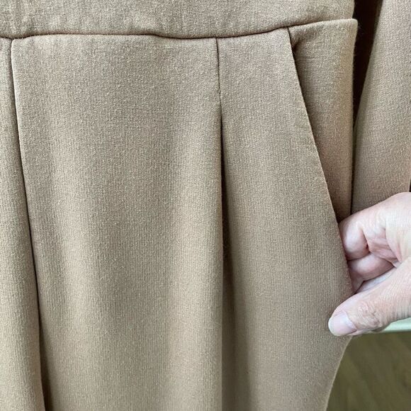 Express Cap Sleeve Lounge Jumpsuit Tan S - Picture 5 of 7